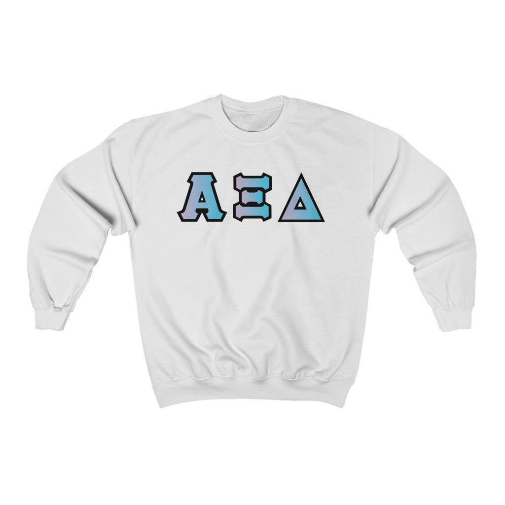 AXiD Printed Letters | Griffin Rose & Black Border Crewneck