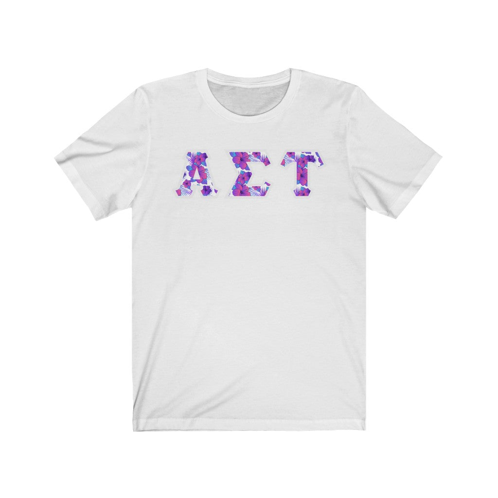 Alpha Sigma Tau Printed Letters | Flora T-Shirt