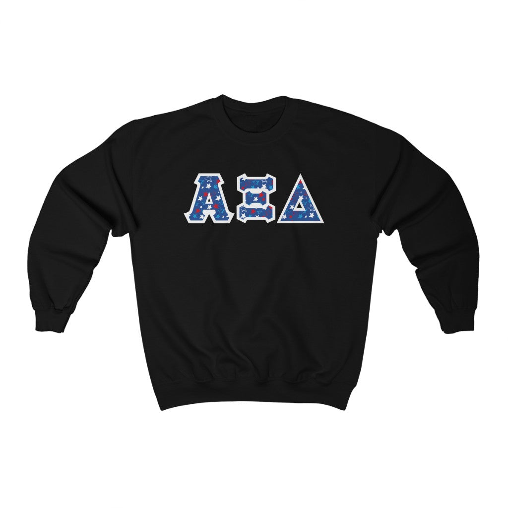AXiD Printed Letters | USA Stars Crewneck