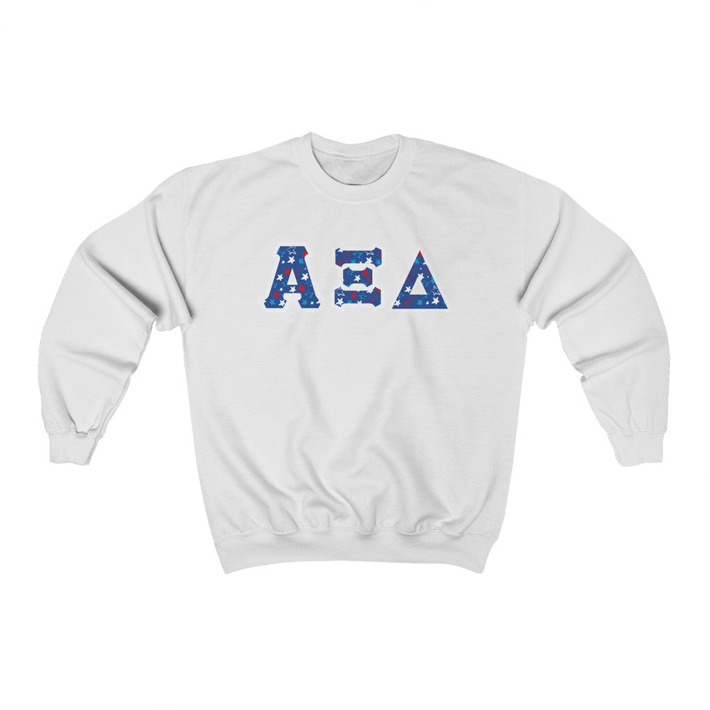 AXiD Printed Letters | USA Stars Crewneck