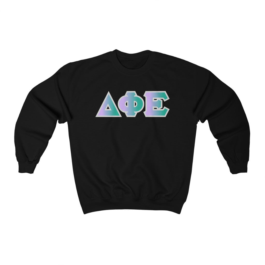 Delta Phi Epsilon Printed Letters | Antarctica Crewneck