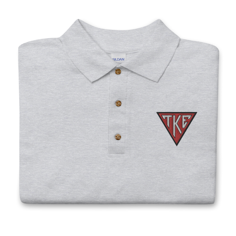 Tau Kappa Epsilon Embroidered Polo | TKE House Plate