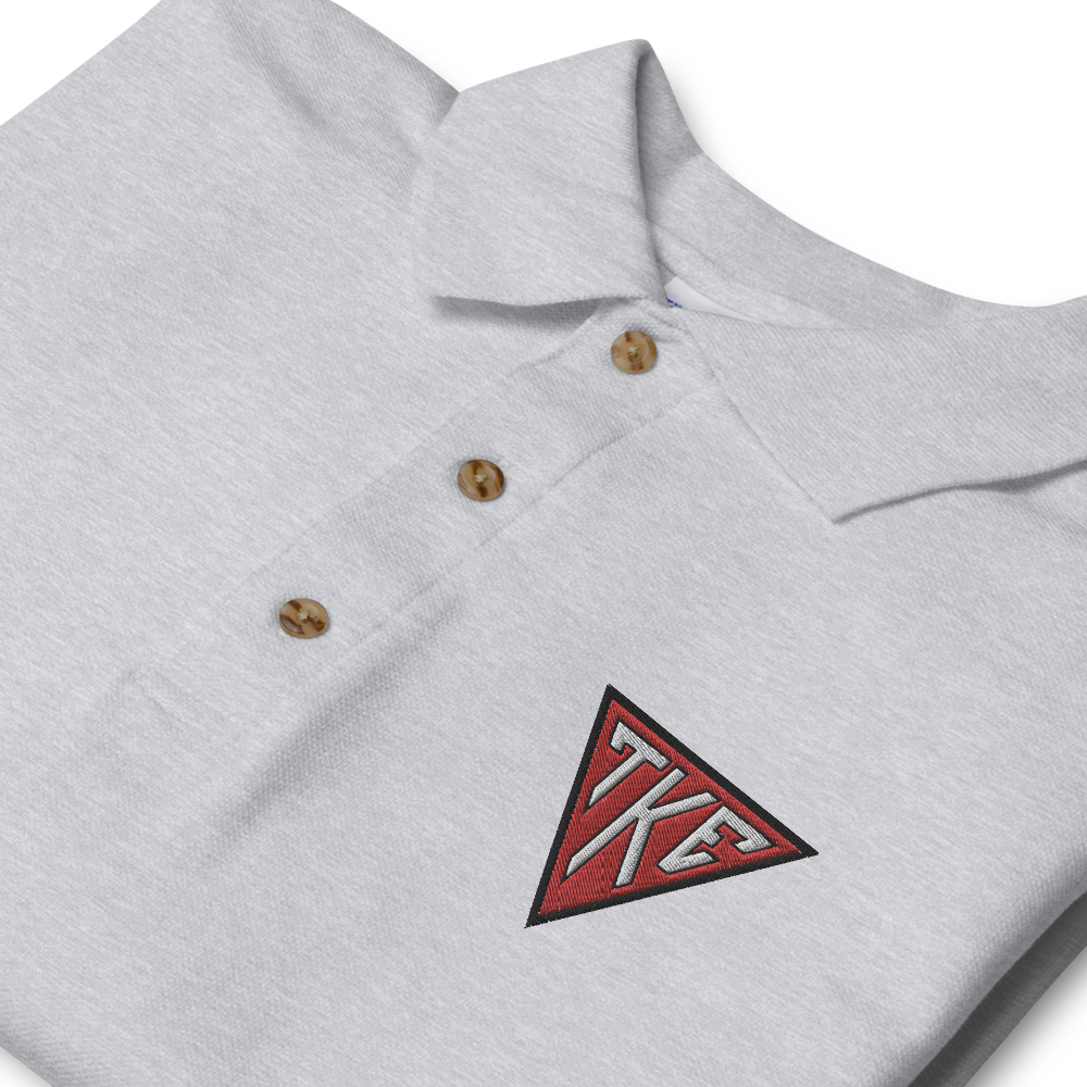 Tau Kappa Epsilon Embroidered Polo | TKE House Plate