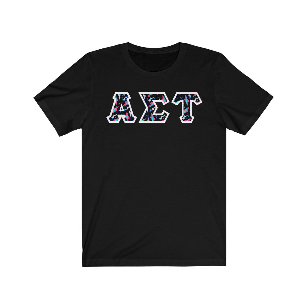 AST Printed Letters | Bayside Black T-Shirt