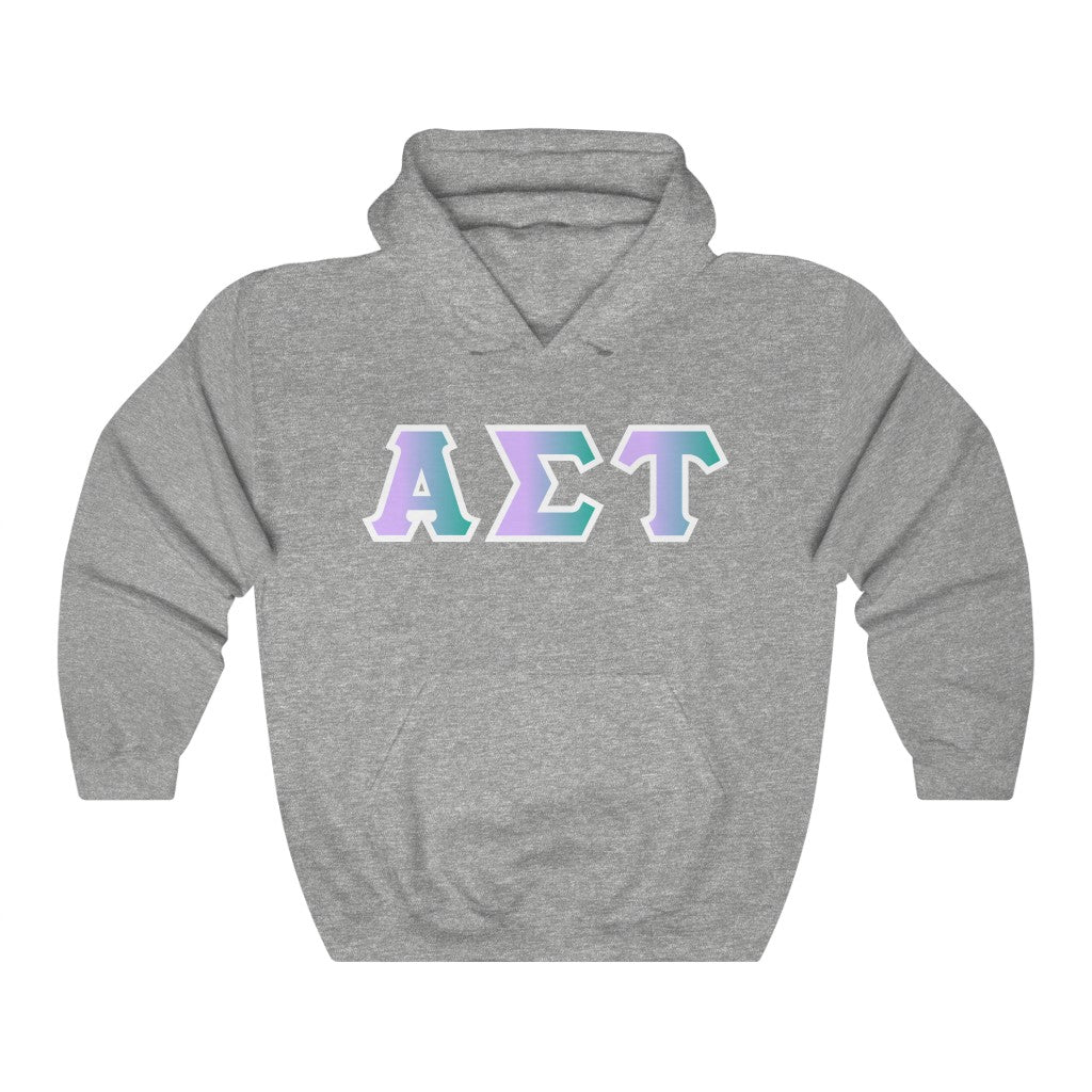 Alpha Sigma Tau Printed Letters | Antarctica Hoodie
