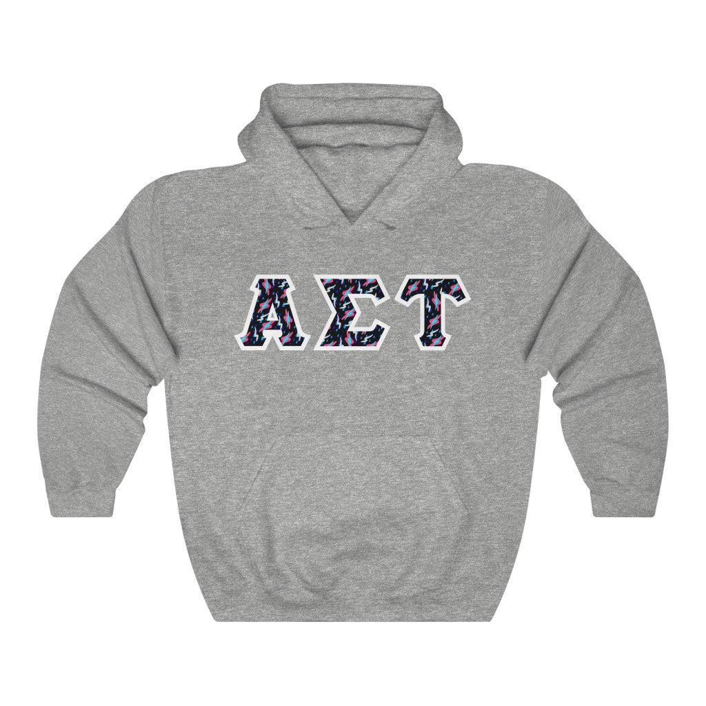 AST Printed Letters | Bayside Black Hoodie
