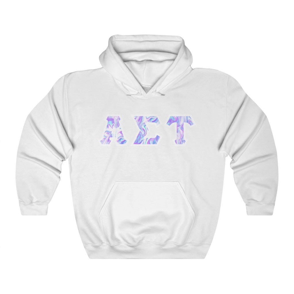 AST Printed Letters | Cotton Candy Tie-Dye Hoodie