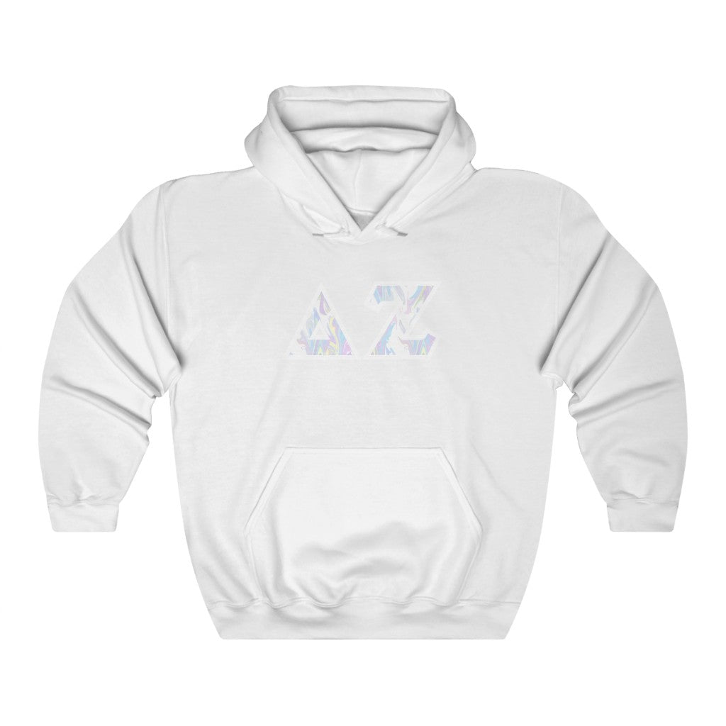 Delta Zeta Printed Letters | Pastel Tie-Dye Hoodie