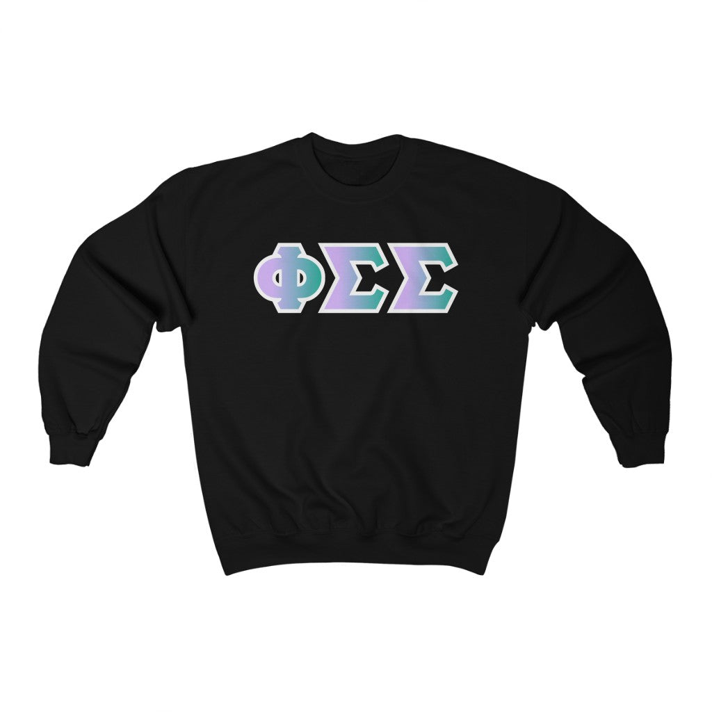 Phi Sigma Sigma Printed Letters | Antarctica Crewneck