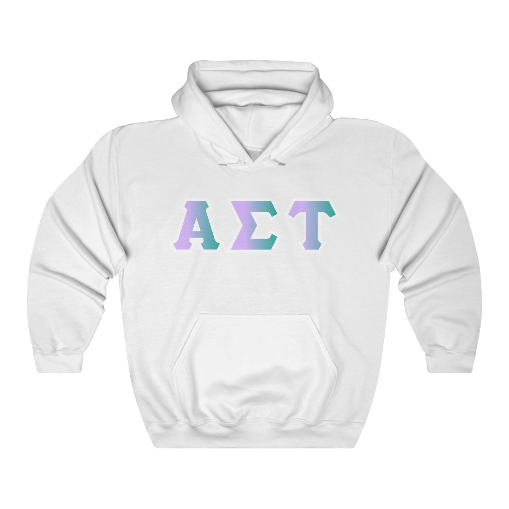 Alpha Sigma Tau Printed Letters | Antarctica Hoodie