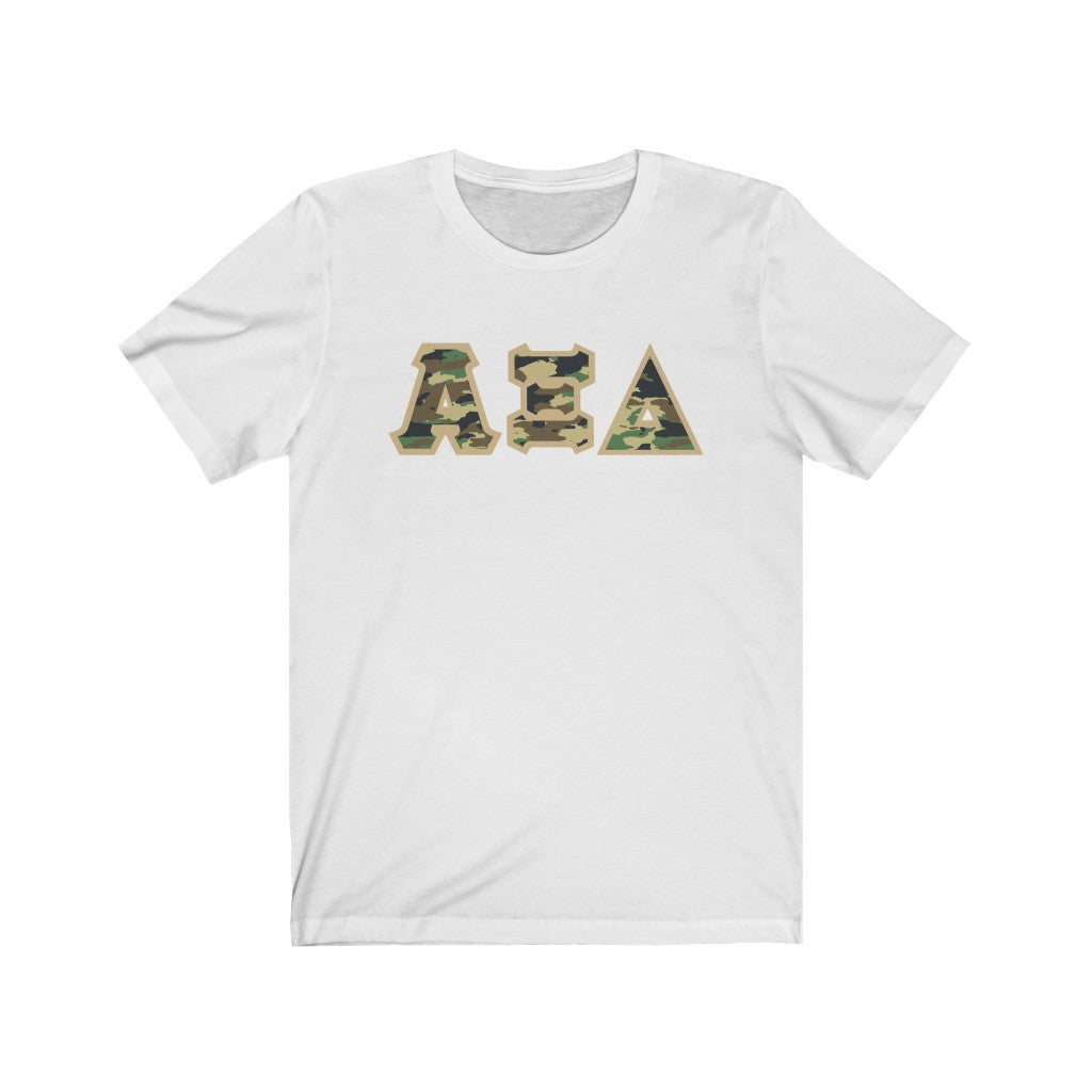 AXiD Printed Letters | Camouflage T-Shirt