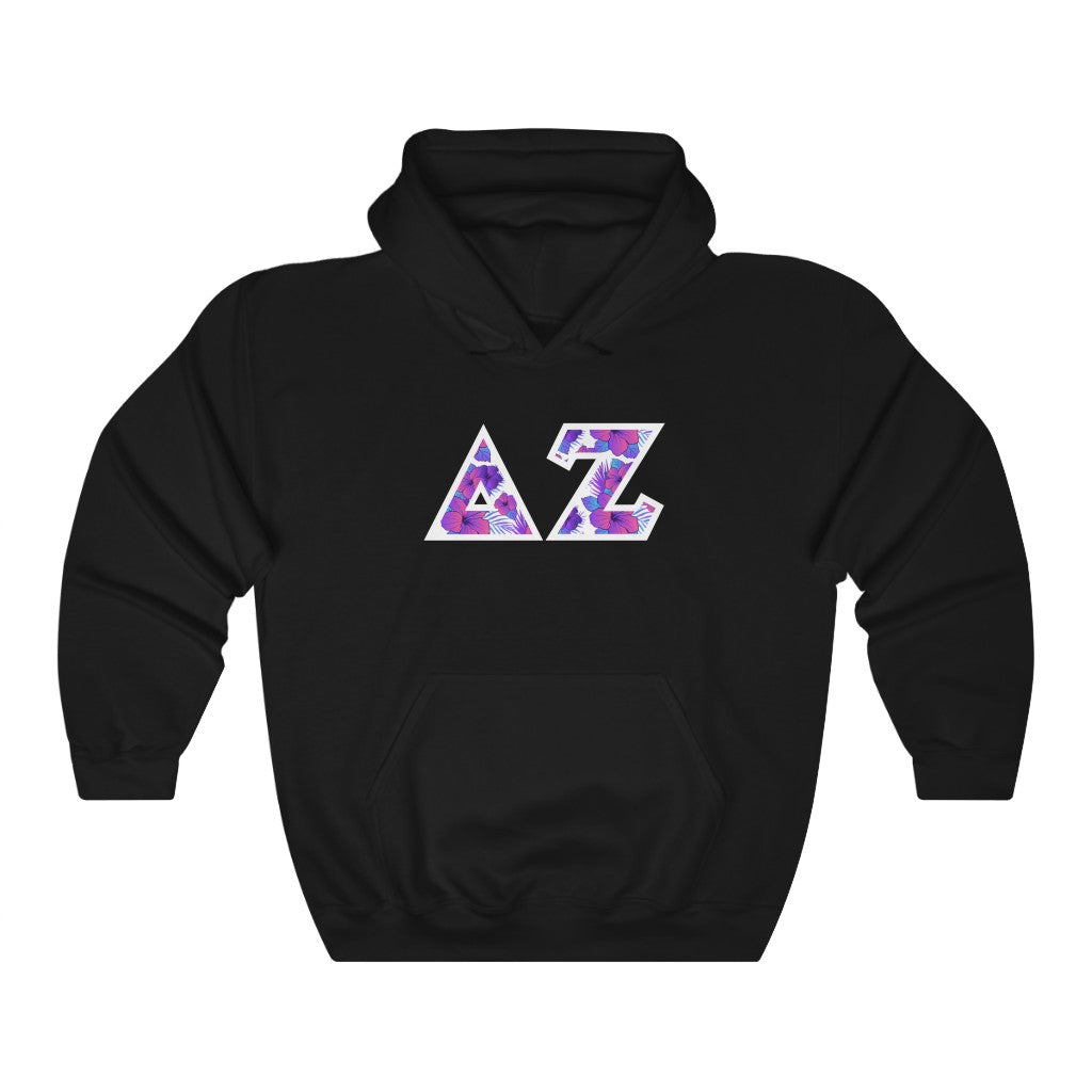 Delta Zeta Printed Letters | Flora Hoodie