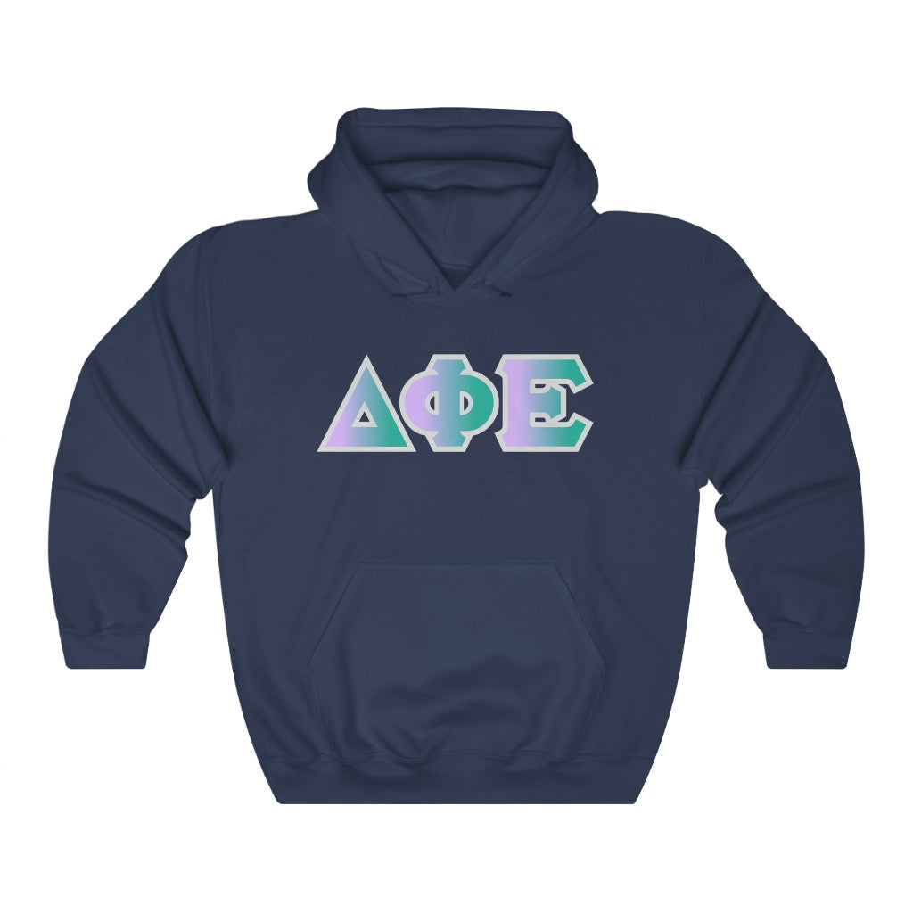 Delta Phi Epsilon Printed Letters | Antarctica Hoodie