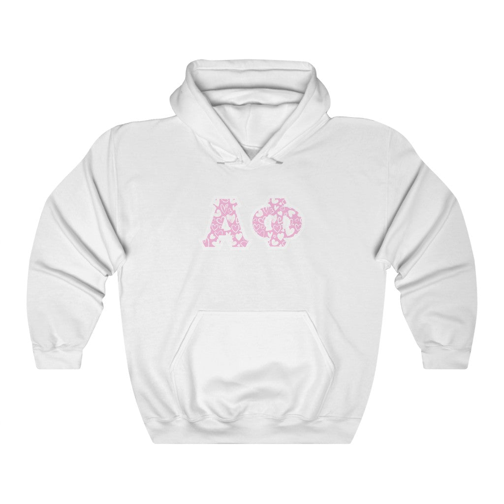 Alpha Phi Printed Letters | Camouflage Hoodie