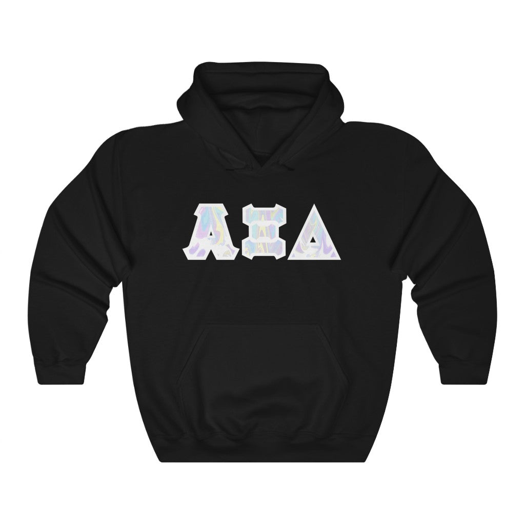 AXiD Printed Letters | Pastel Tie-Dye Hoodie